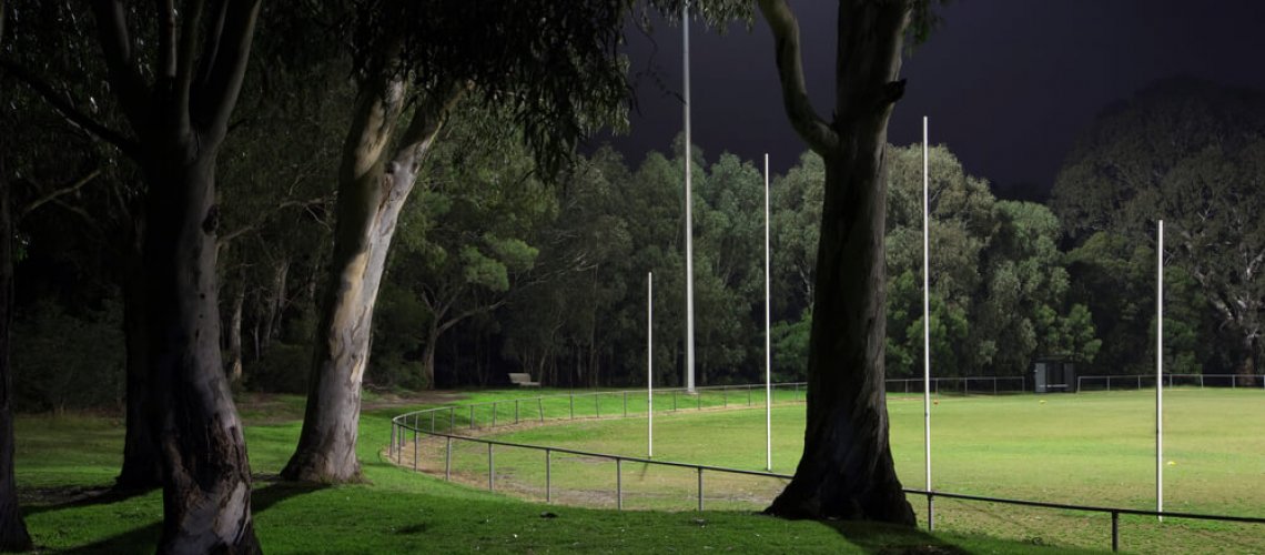 Night,Image,Of,A,Little,Empty,Australian,Rules,Football,Field